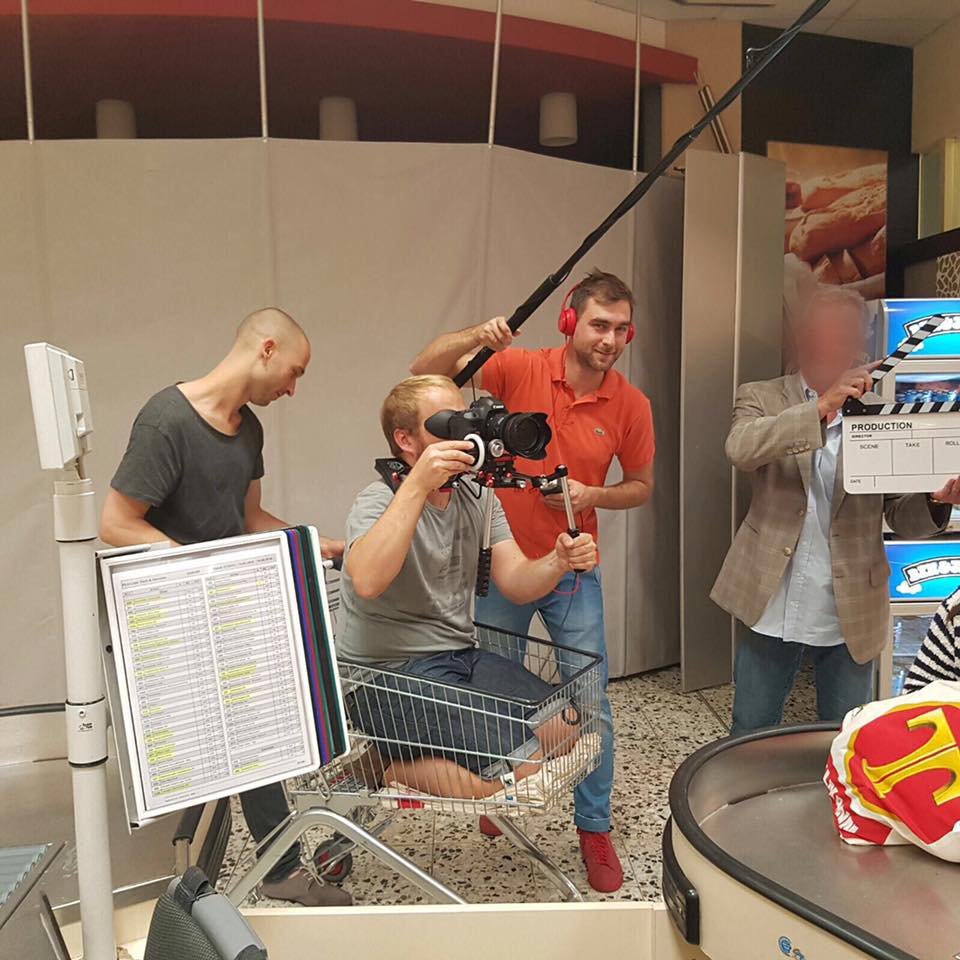 Filmdreh bei Tengelmann